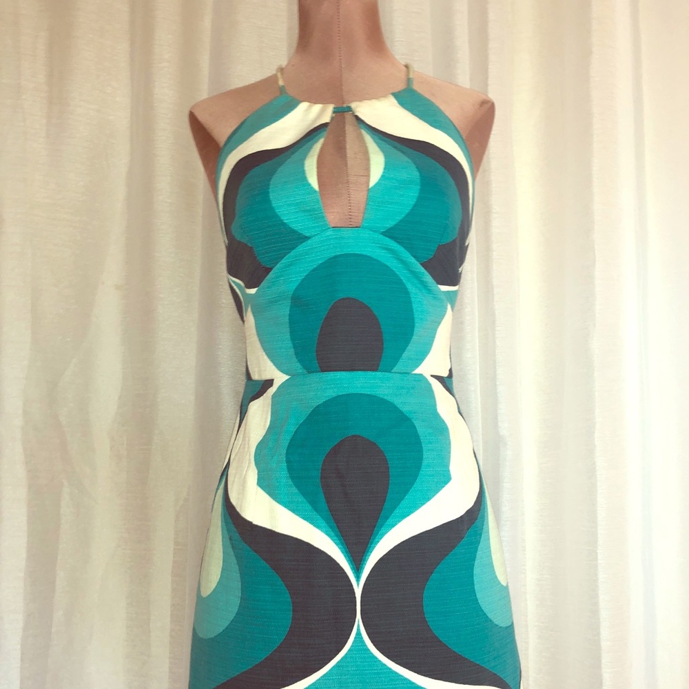 Psychedelic Mod cocktail dress